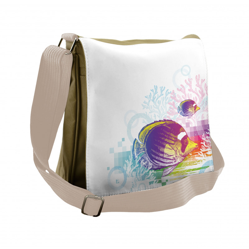 Fish Sea Theme Messenger Bag