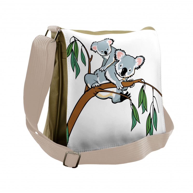 Koala Eucalyptus Messenger Bag