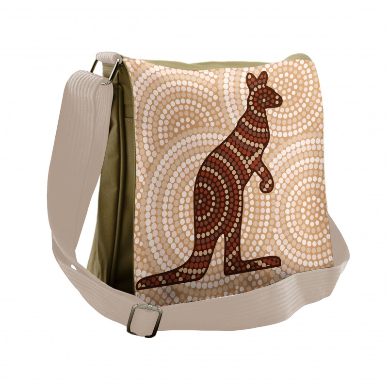 Kangaroo with Dots Messenger Bag