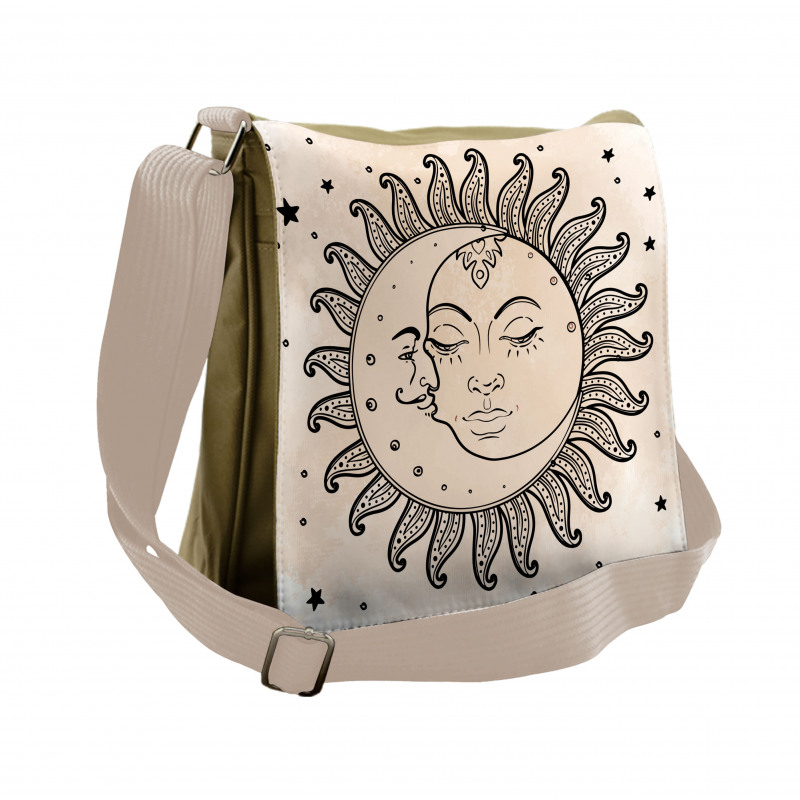 Sun and Moon Mystical Messenger Bag