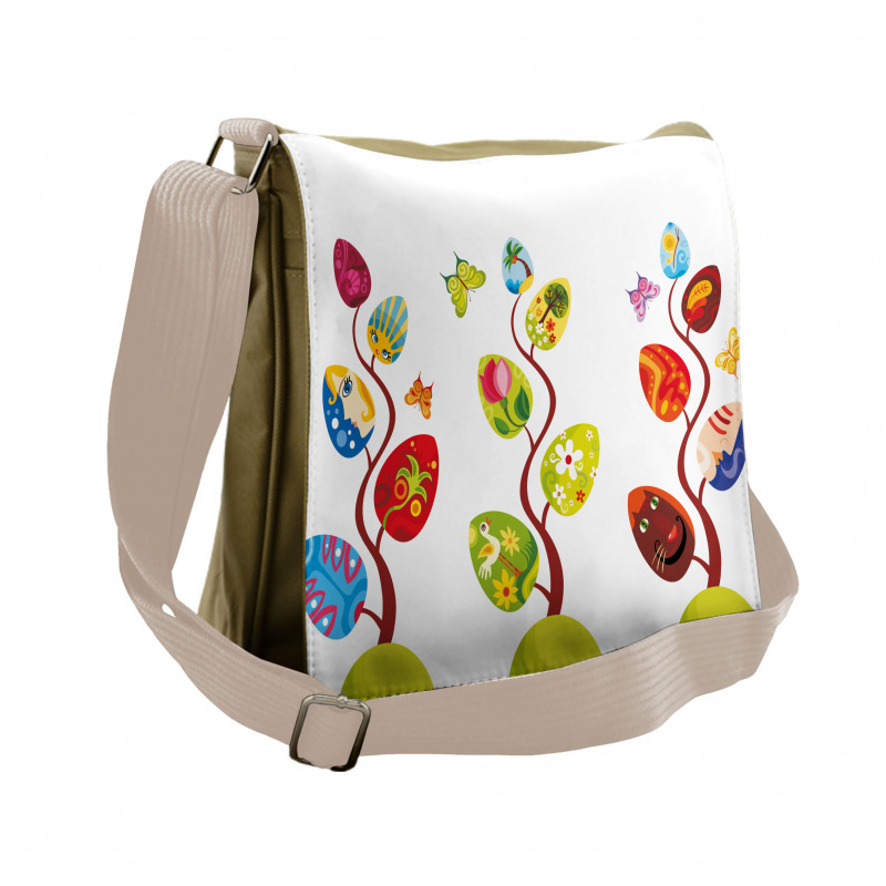 Magic Tree Easter Theme Messenger Bag