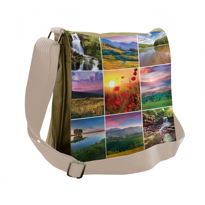 Summer Home Landscape Messenger Bag