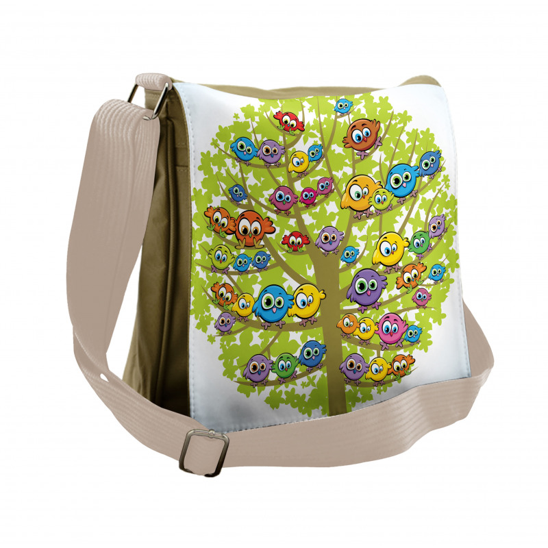 Canary Bird Fun Family Messenger Bag