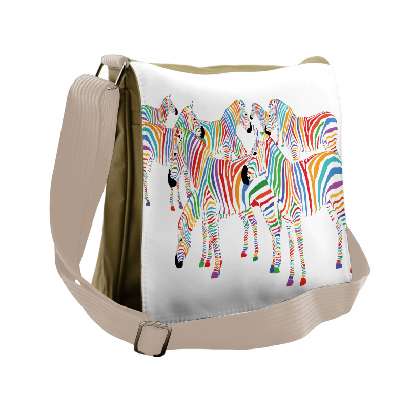 Colorful Animals Messenger Bag