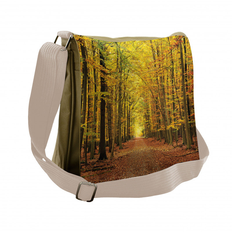 Pathway into the Forest Messenger Bag