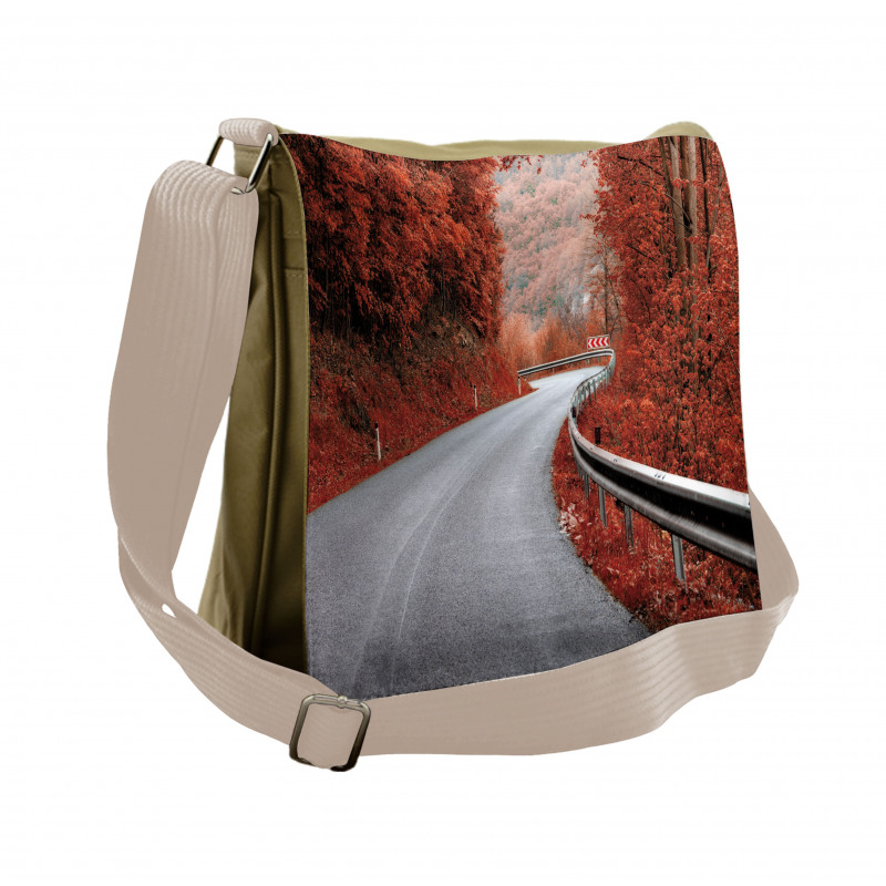 Dreamy Road Travel Theme Messenger Bag