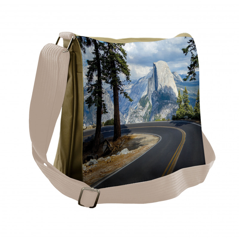 Mountain Road Landscape Messenger Bag