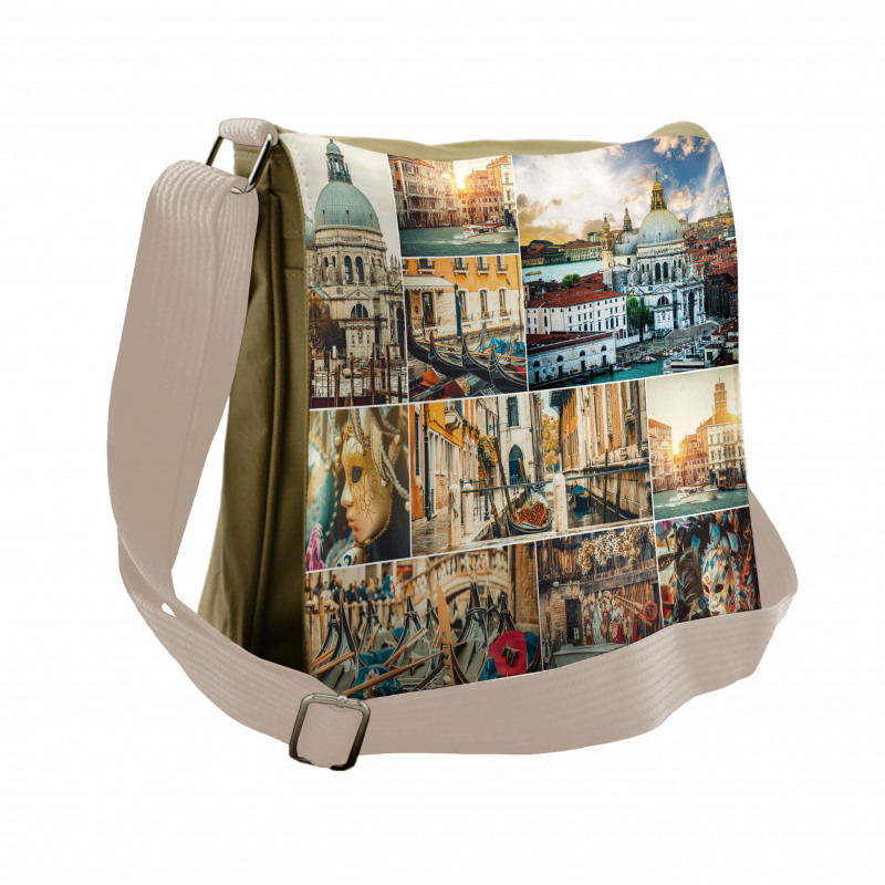 Venice Cityscape Canal Messenger Bag