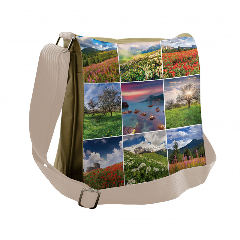 Summer Landscapes Rural Messenger Bag