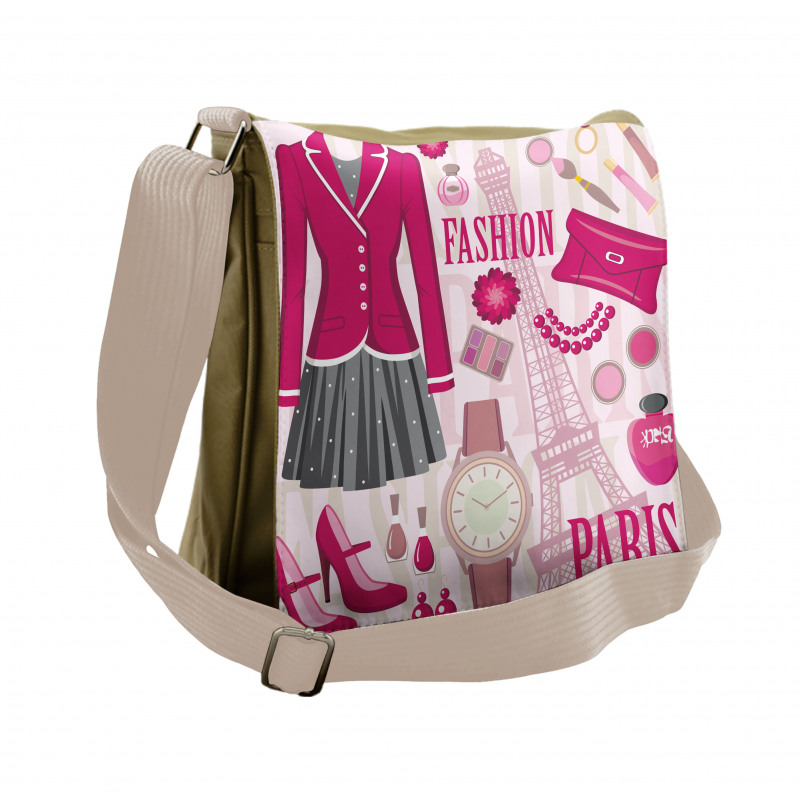 Fashion in Paris Dresses Messenger Bag