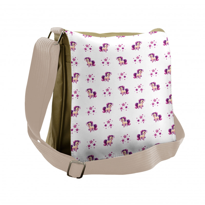 Horse Little Pony Unicorn Messenger Bag