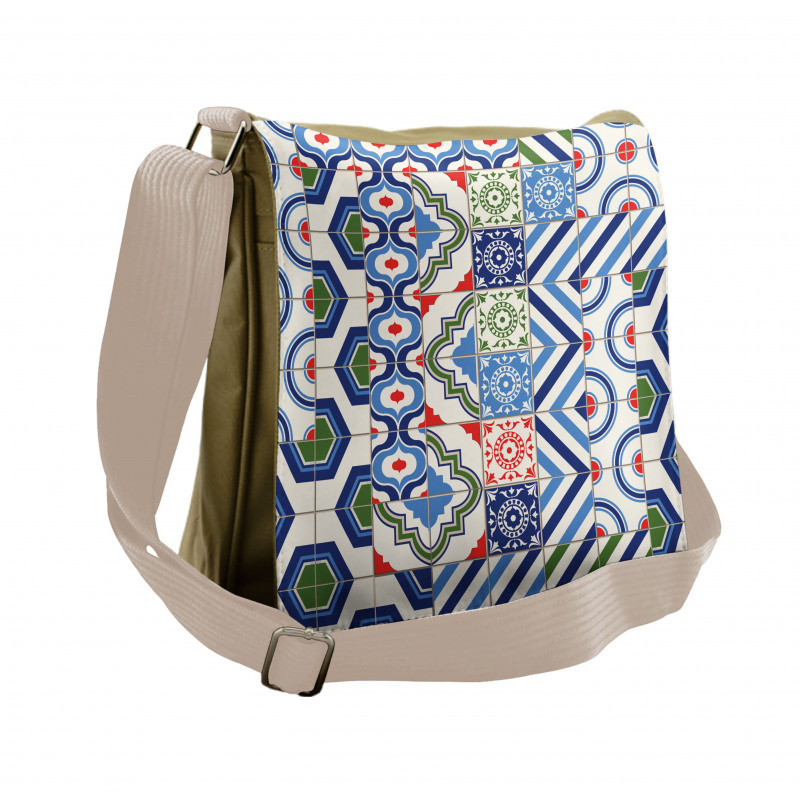 Colorful Shapes Messenger Bag