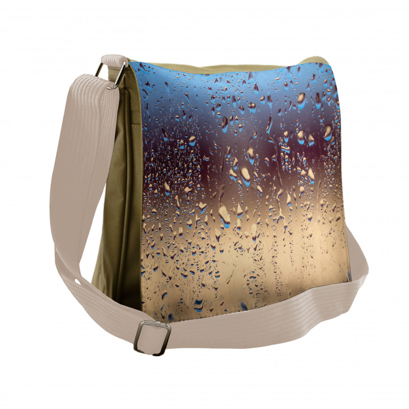 Rainy Day Window Effect Messenger Bag