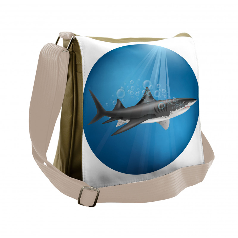 Shark Underwater Hunter Messenger Bag