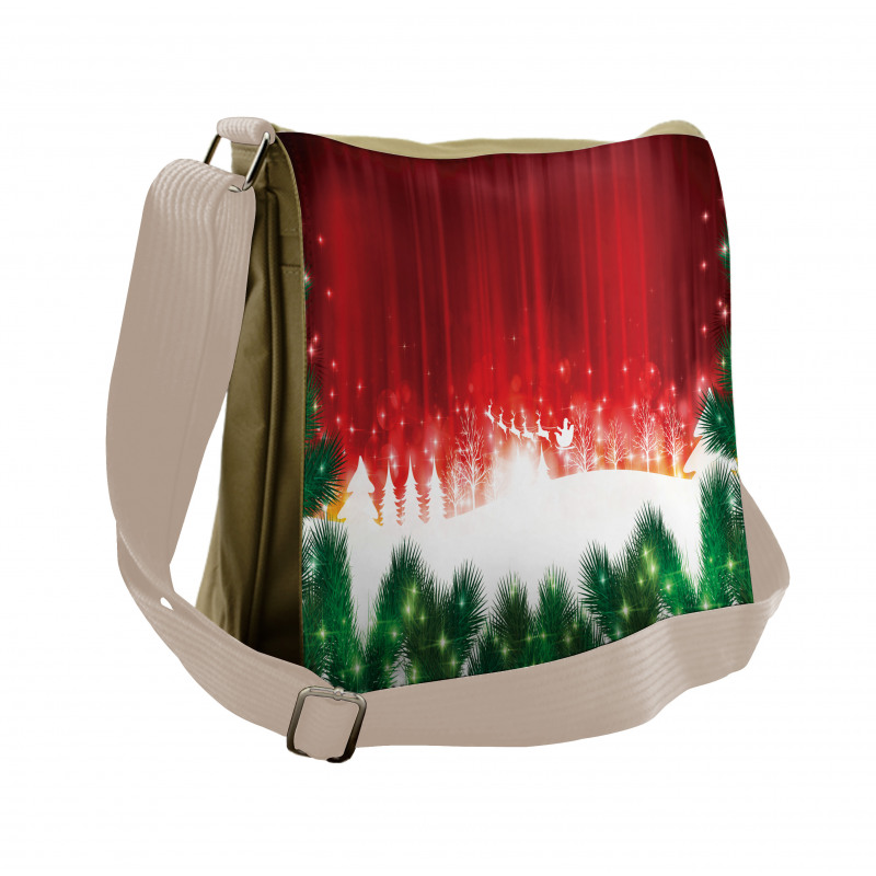 Xmas Theme Messenger Bag