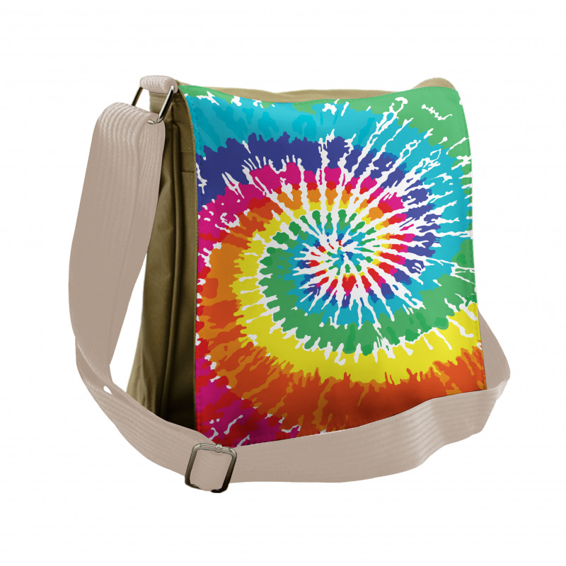 Rainbow Tie Dye Effect Messenger Bag