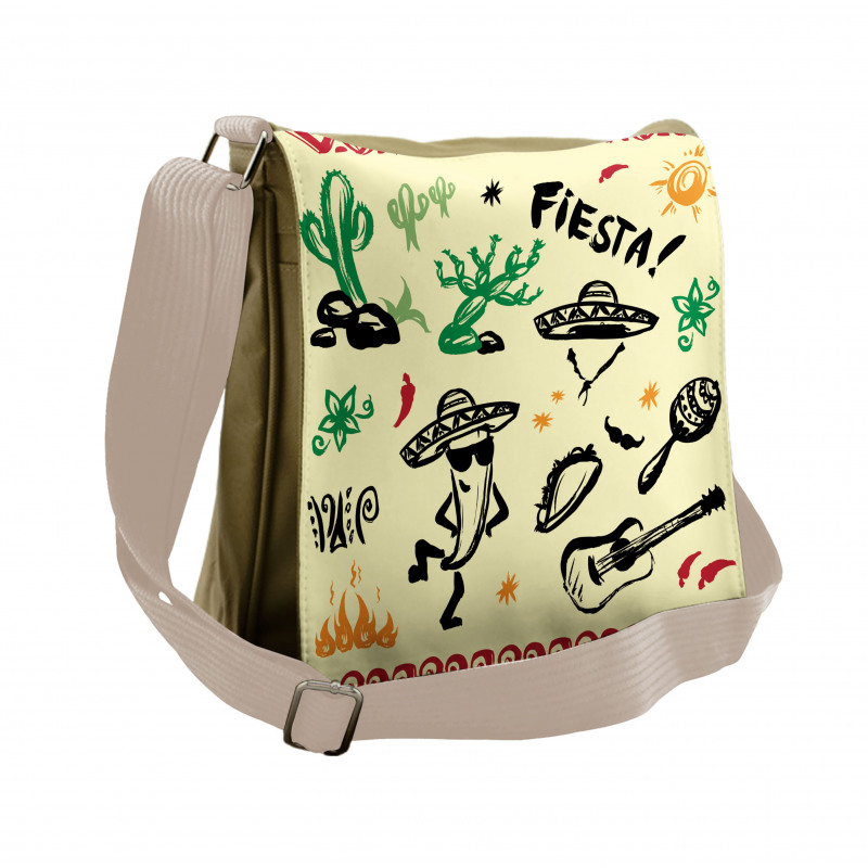 Taco Fiesta Guitar Messenger Bag