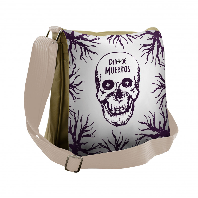Spooky Gothic Halloween Messenger Bag