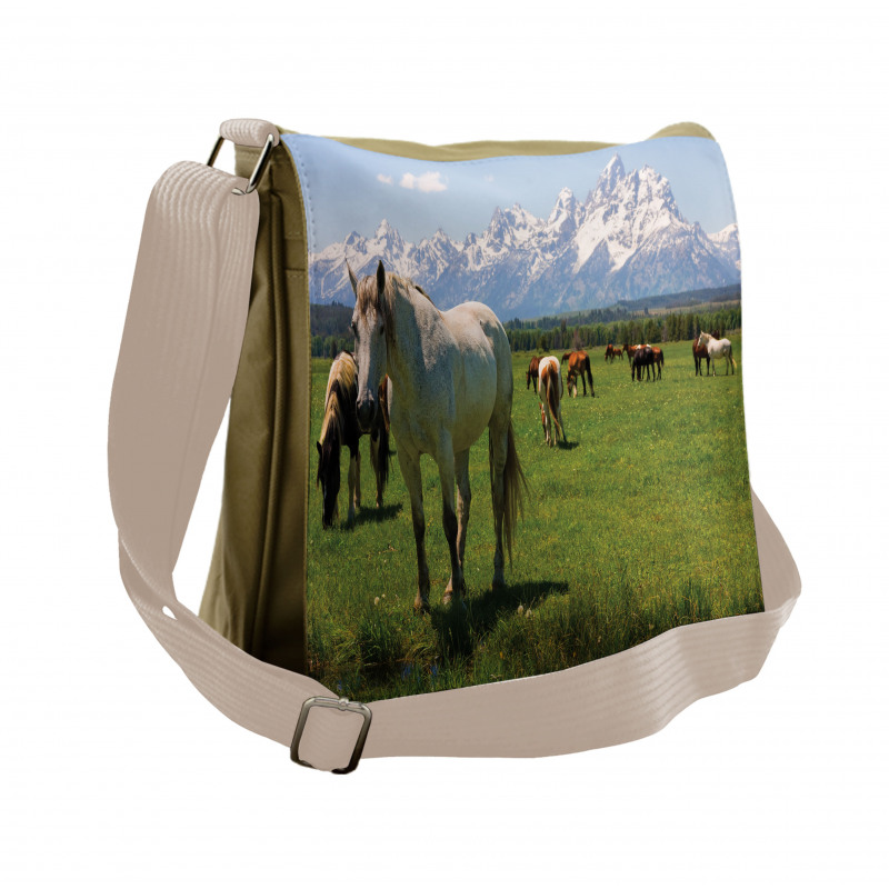 Horses Messenger Bag