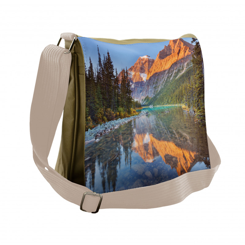 Canadian Mountains Messenger Bag