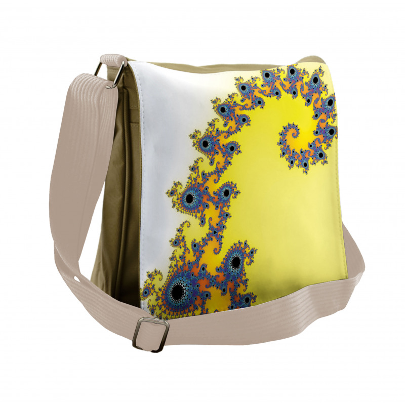 Trippy Seahorse Pattern Messenger Bag