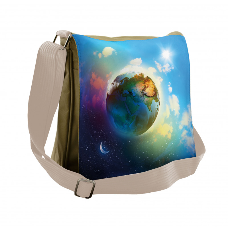 Cosmos Vibrant Scenery Messenger Bag