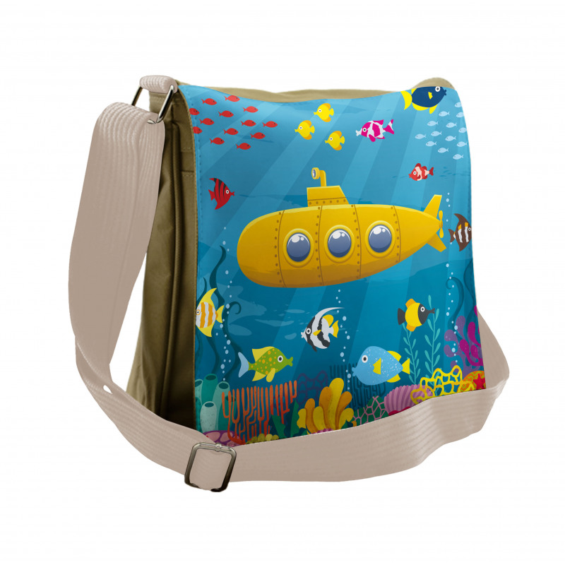 Coral Reef Messenger Bag