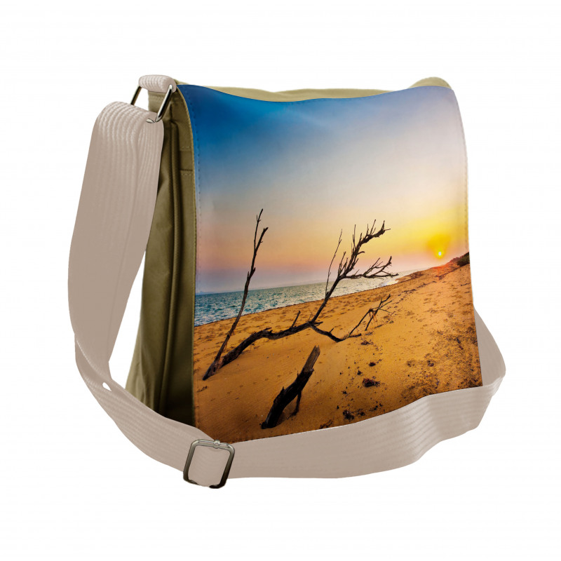 Sunrise at a Sea Shore Messenger Bag