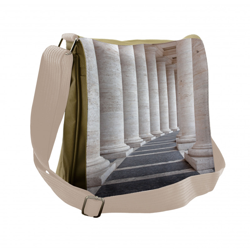 Roman Stone Columns Messenger Bag