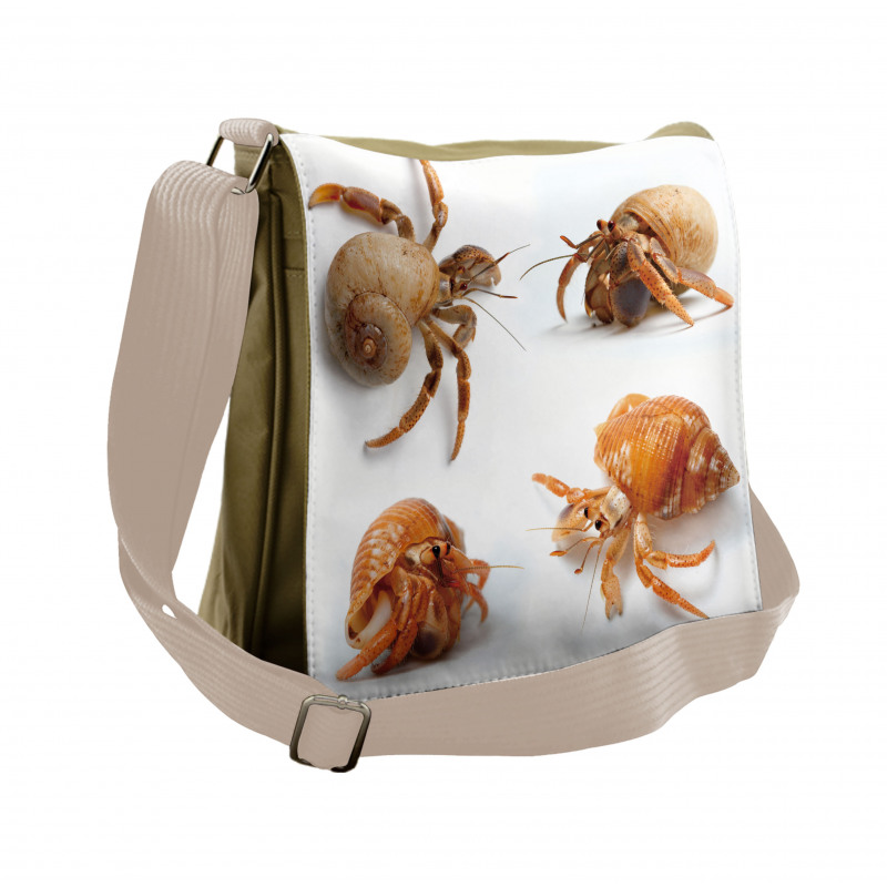 Hermit Crabs Pattern Messenger Bag