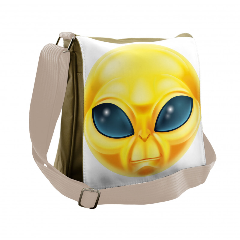 Alien Space Smiley Face Messenger Bag