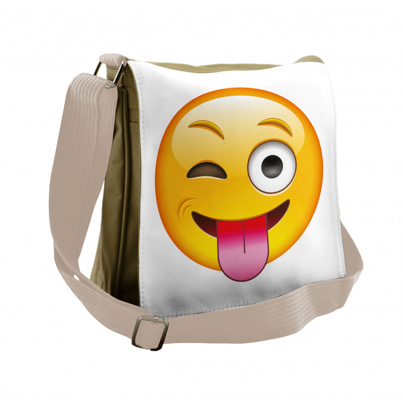 Cartoon Romantic Smiley Messenger Bag