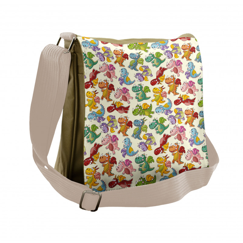 Happy Dinasours Messenger Bag