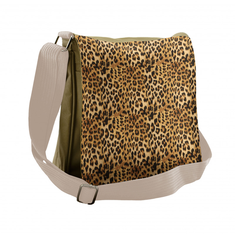 Leopard Print Messenger Bag