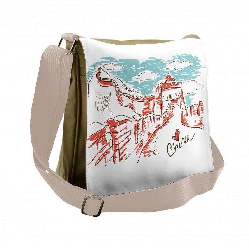 Sketch Chinese Messenger Bag