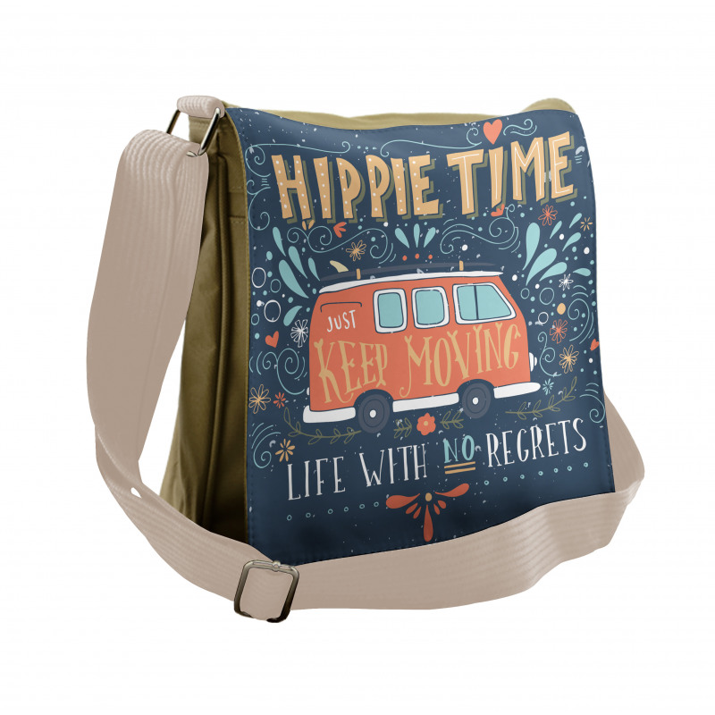 Hippie Words Messenger Bag