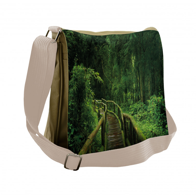 Tropical Thailand Forest Messenger Bag