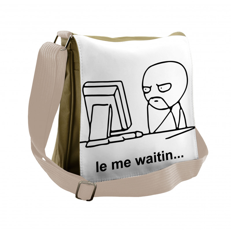 Fun Comics Meme Face Messenger Bag