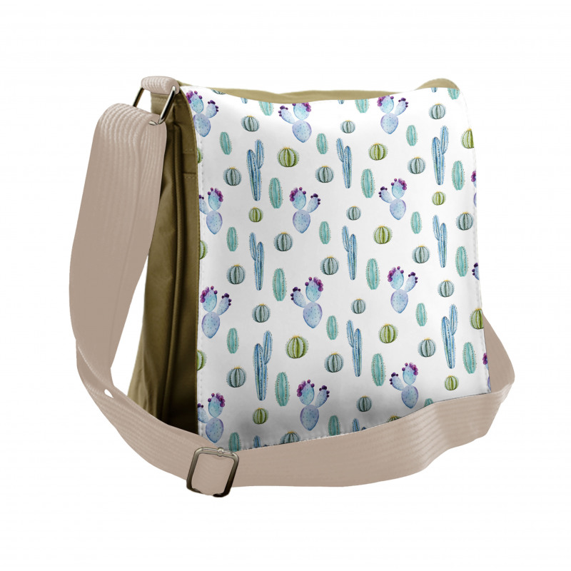 Botanic Desert Flowers Messenger Bag