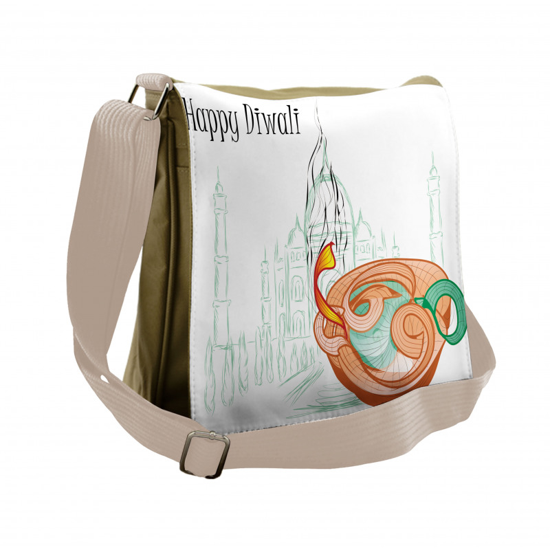 Sketchy Diwali Messenger Bag