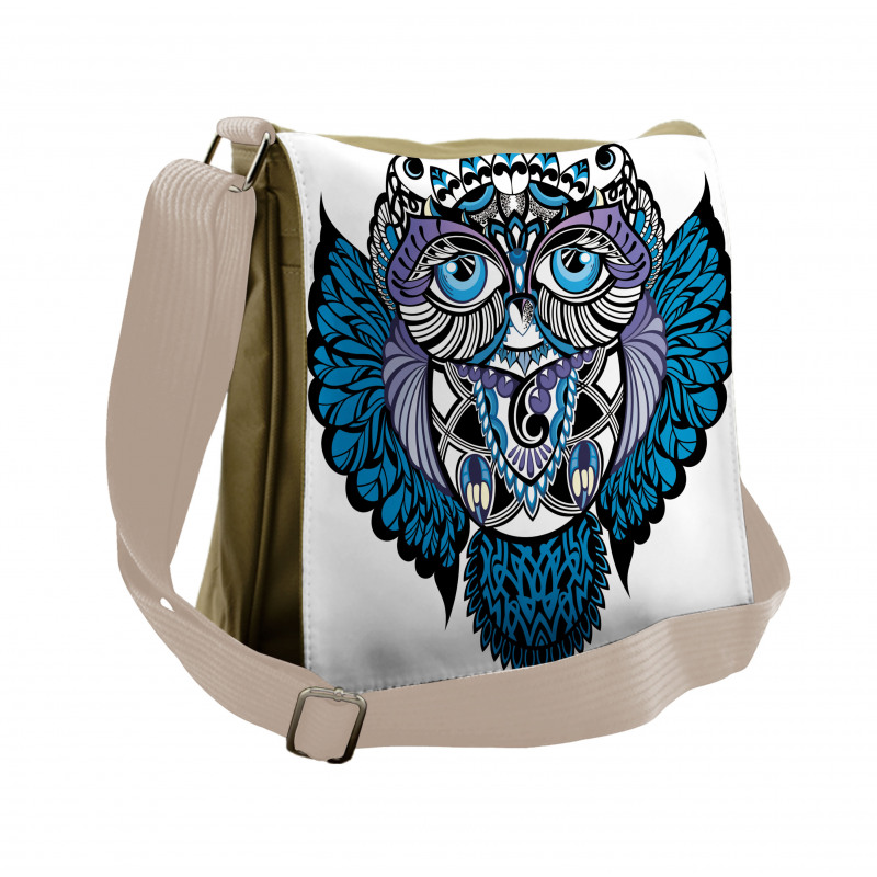 Owl Bird Animal Tattoo Messenger Bag