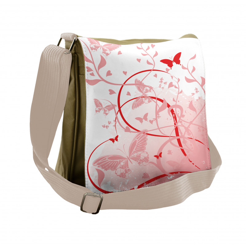 Swirls Lines Messenger Bag