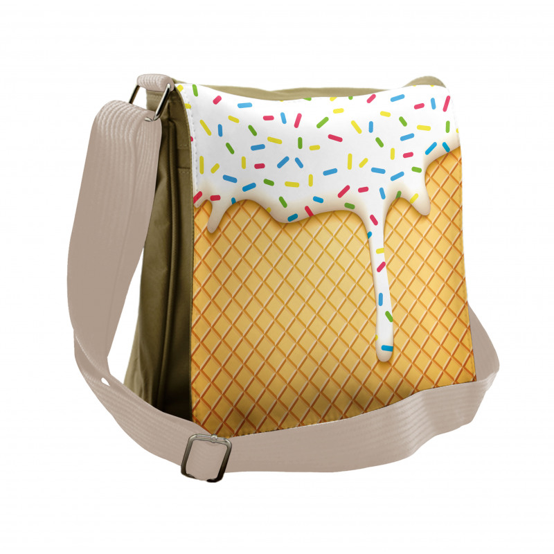 Melting Ice Cream Cones Messenger Bag