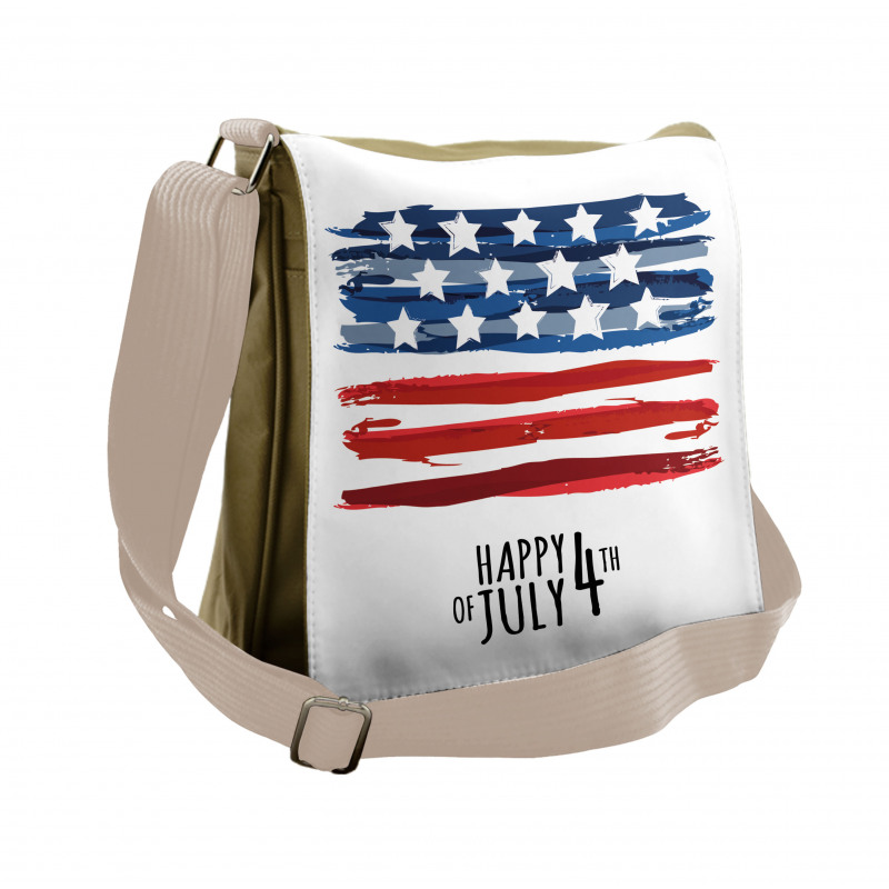 US Flag Messenger Bag