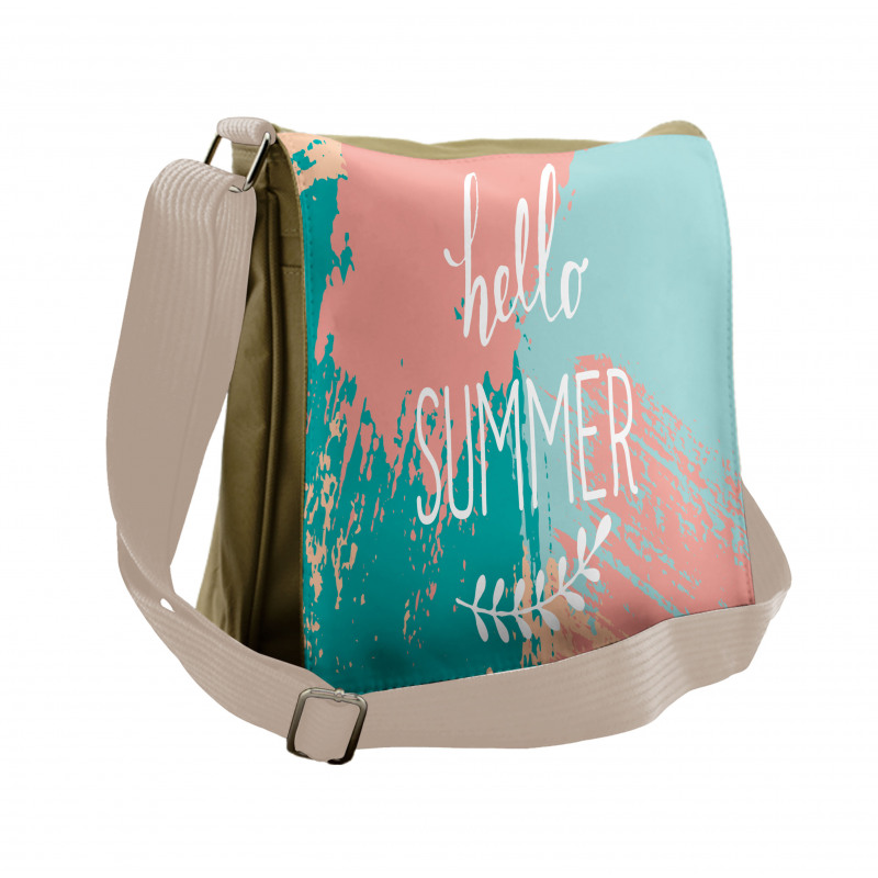 Hello Summer Lettering Messenger Bag