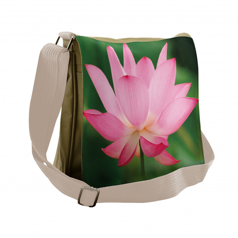 Lotus Lily Blossom Messenger Bag