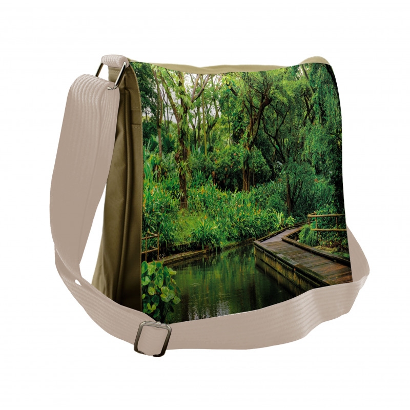 Wild Exotic Forest Pier Messenger Bag