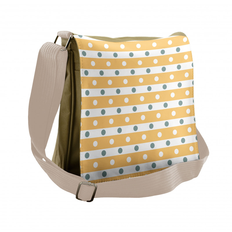 Stripes Dots Messenger Bag