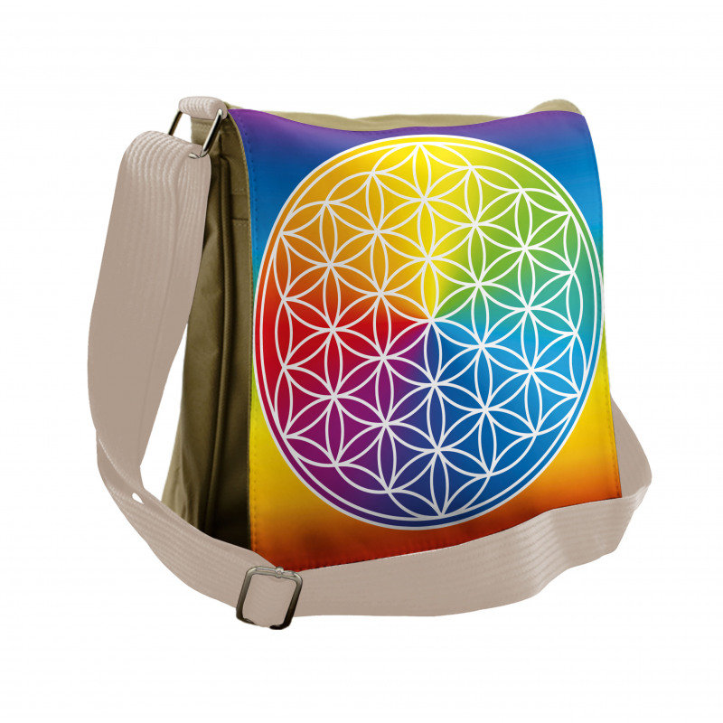 Peace Flower Child Youth Messenger Bag