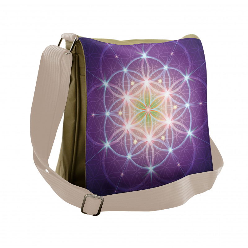 Sign of Cosmos Folk Messenger Bag